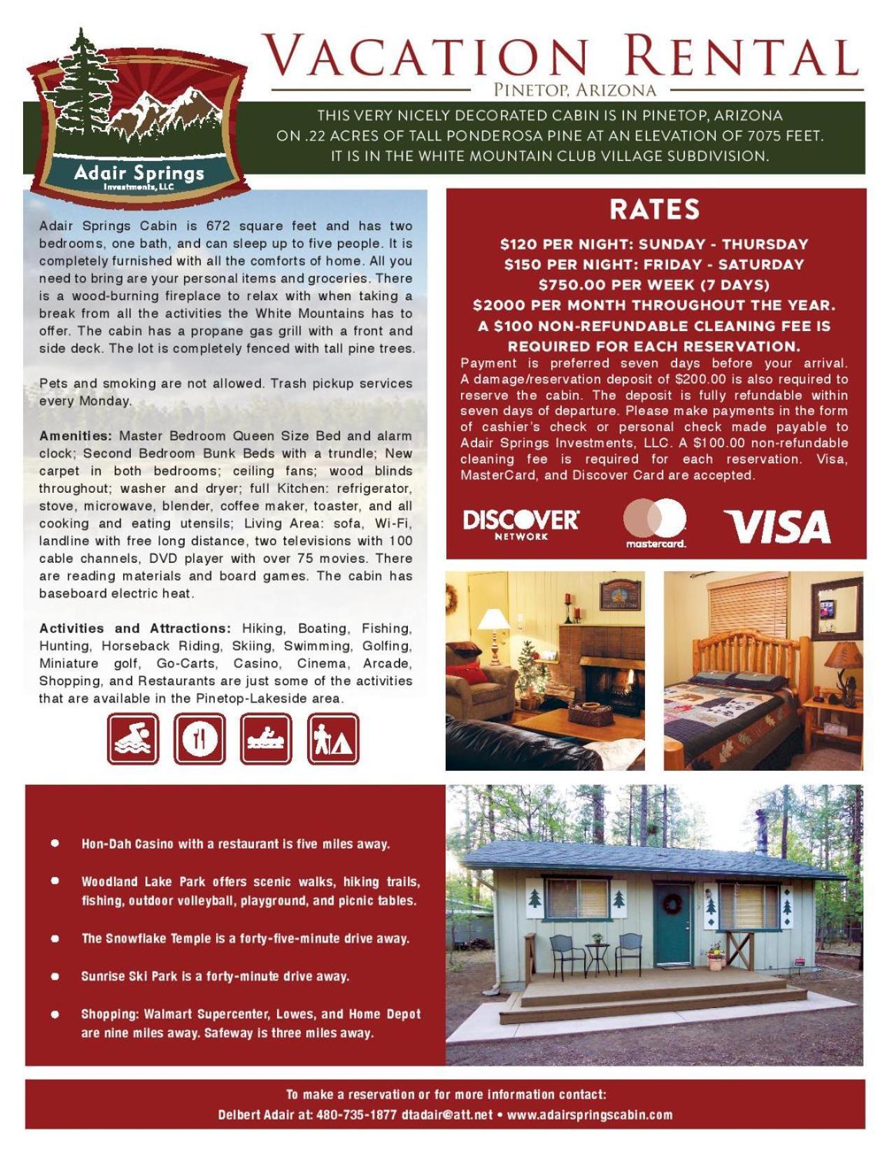 Adair Springs Cabin Pinetop-Lakeside Exterior photo